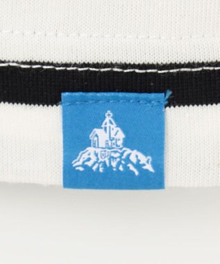 SHARE PARK LADIES 【KIDS】ボートネックボーダーＴシャツ オフ×ブラックボーダー