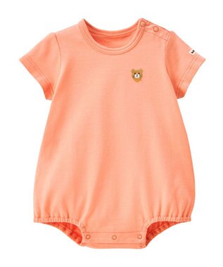 MIKI HOUSE HOT BISCUITS 顔ドン ブルマ＆ボディシャツセット【BOX付き】 オレンジ