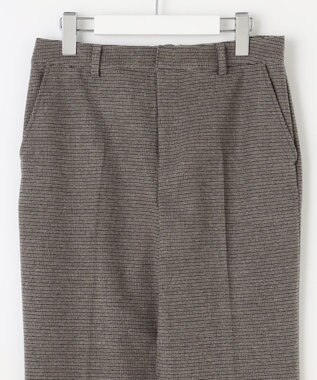 J.PRESS LADIES S 【洗える】チェルビック チェック テーパード パンツ ブラウン系3