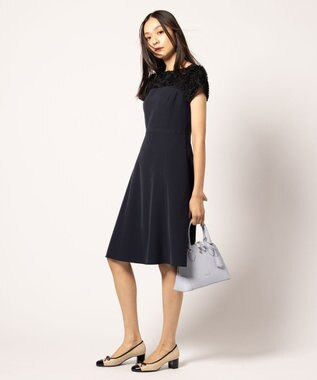 TOCCA 【00サイズあり・洗える】FLY FRERRY ドレス ネイビー×ブラック