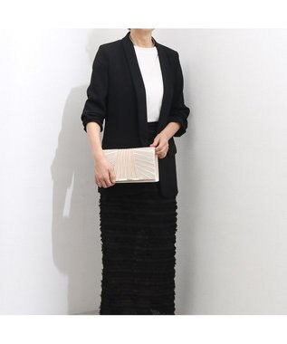 UNBILLION カシュカシュ cachecache / チェーンショルダー付きクラッチバッグ ベージュ