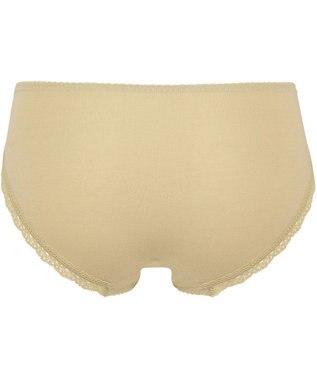 Wing ペアショーツ 【ナチュラルアップブラ】 身生地部オーガニックコットン混 はきこみ丈あさめ KF3000 ウイング／ワコール サンドベージュ