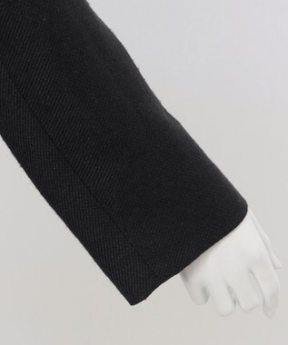 23区 【エステータ】シルクリネン チェスターコート ブラック系