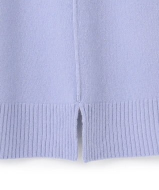 UNFILO カシミヤブレンド ハイネックニット サックス