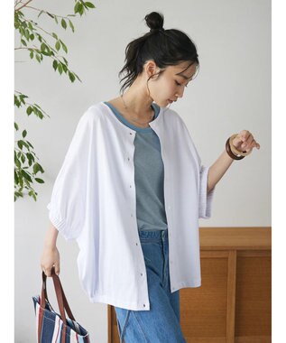 CRAFT STANDARD BOUTIQUE ２ＷＡＹカットカーディガン　 White