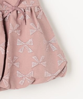 ANY KIDS リボン バルーンスカート ピンク