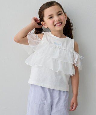 ANY KIDS 3WAY フリルドッキングTシャツ