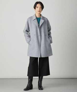 J.PRESS LADIES 【WEB限定カラーあり】ツムギートflannel クロップド パンツ 【WEB限定】ブラック系