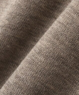 YECCA VECCA 裾ラメMIXラウンドヘムニット Gray Beige