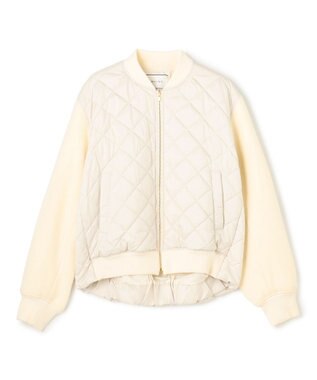 BEIGE， 【GISELe 10月号掲載】DOVER / 異素材ウールキルティングブルゾン Ecru × Ecru