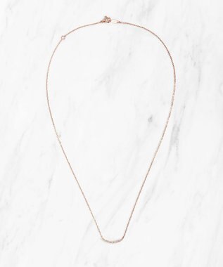 TOCCA 【WEB限定】FRILL DIAMOND NECKLACE K10 ダイヤモンド ネックレス ピンクゴールド系