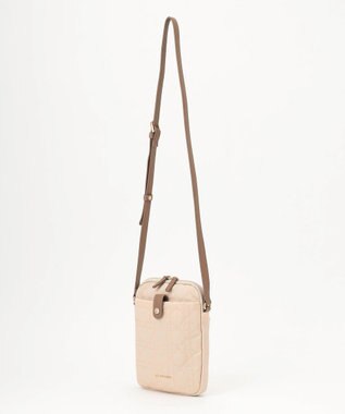 LA BAGAGERIE グリッドキルティングショルダー アイボリー