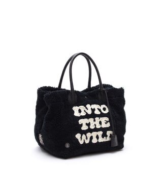 A.D.M.J. 【もこもこ】オスカー/コード刺しゅうキューブトート25cm(Dカン＋) PITCH BLACK