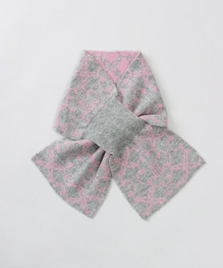 AURORA 【 LANVIN COLLECTION（ランバン コレクション） 】カシミヤ100%ニットキャンディーマフラー(WASH)