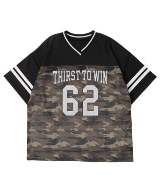 WEGO ナンバリングメッシュビッグT 柄1