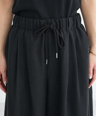 CRAFT STANDARD BOUTIQUE リネンライクワイドイージーパンツ Black