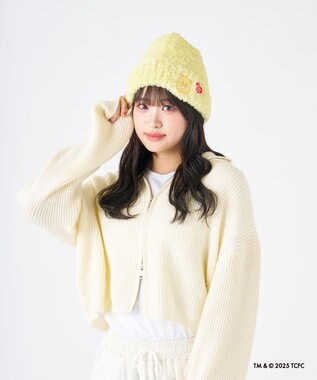MOONBAT Care Bears(ケアベア) ボリュームへアリービーニー ニット帽 帽子 手洗い可能 ライトイエロー