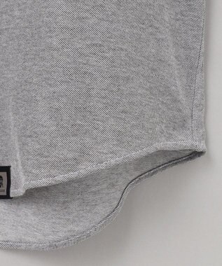 GOTAIRIKU 【吸汗速乾】クールマックス鹿の子 半袖ビズシャツ_ボタンダウン ライトグレー系