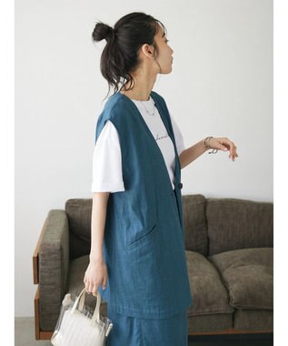 CRAFT STANDARD BOUTIQUE 【キナリノ別注】リネンレーヨンジレベスト Ivory