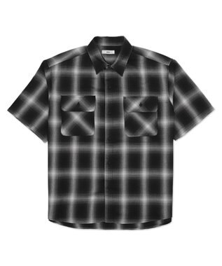 WEGO 【ユニセックス着用ITEM/SMLサイズ展開】オンブレチェックシャツ（SS） 柄1