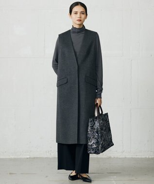 自由区 S 【カタログ掲載】Super100sライトビーバー ジレ TOPチャコール