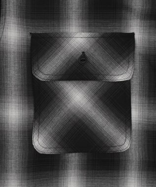 WEGO 【ユニセックス着用ITEM/SMLサイズ展開】オンブレチェックシャツ（SS） 柄1