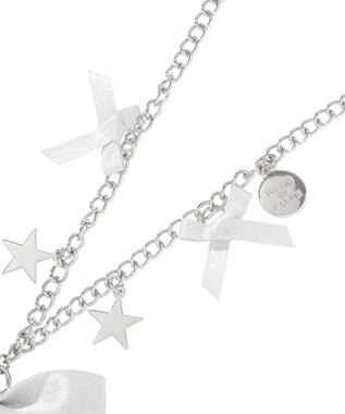 Maison de FLEUR スターリボンバッグチャーム Silver
