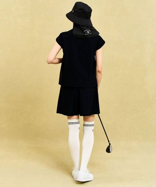 23区GOLF 着用動画あり【辻梨恵プロ着用】機能に優れた新素材「AIR TOOL」キュロットショーツ ブラック系