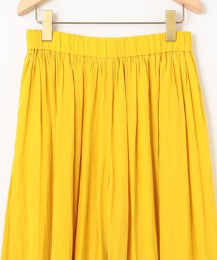 組曲 【春の新色追加】ギャザーライトデシン パンツ イエロー系