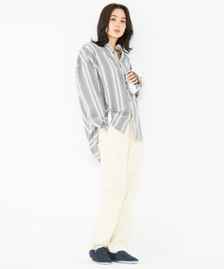 JOSEPH ABBOUD MOUNTAIN 【SPACE／UNISEX】JCヘリンボンワイドストライプ シャツ ライトグレー系2