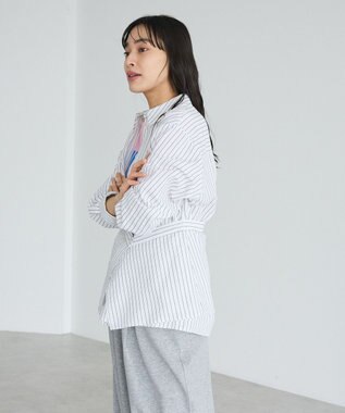 CRAFT STANDARD BOUTIQUE 2点セット / レイヤードデザインシャツ Stripe White
