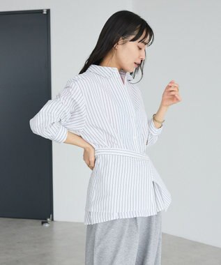 CRAFT STANDARD BOUTIQUE 2点セット / レイヤードデザインシャツ Stripe White