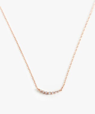 TOCCA 【WEB限定】FRILL DIAMOND NECKLACE K10 ダイヤモンド ネックレス ピンクゴールド系