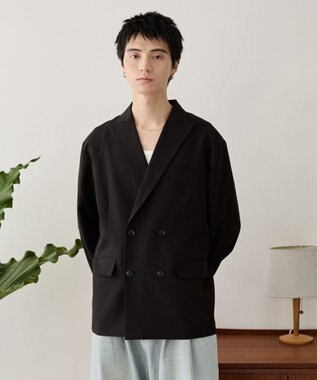 WEGO TRダブルブレストテーラードジャケット ブラック