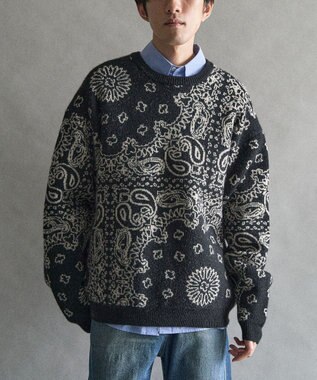 CRAFT STANDARD BOUTIQUE ペイズリー柄ニットプルオーバー