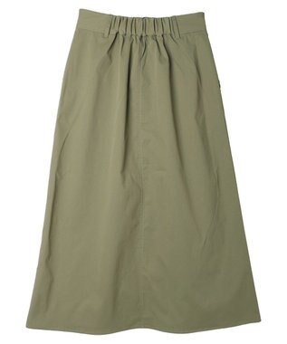 Green Parks フロントＺＩＰセミフレアスカート Black