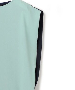 ICB 【WEB限定カラーあり・洗える】 プリントコンビ カットソー セラドン系