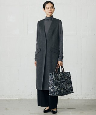 自由区 S 【カタログ掲載】Super100sライトビーバー ジレ TOPチャコール