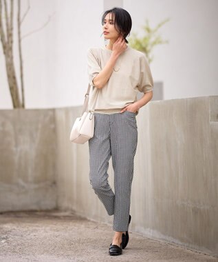 ANY L 【ストレッチ】大人の7daysデイリーパンツ ギンガム