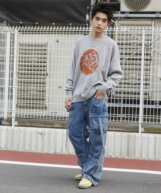 WEGO マルチポケットデニムパンツ デニム中濃加工色