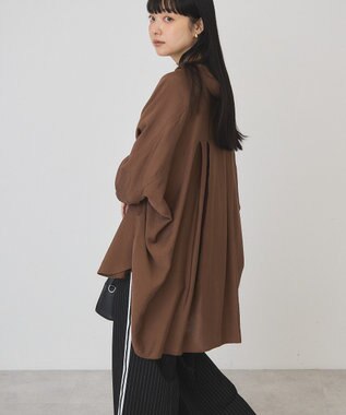 AMERICAN HOLIC 【予約】【WEB限定】接触冷感Wポケットシャツチュニック Brown