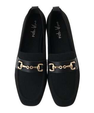 Green Parks ・ｒｉｃｈｂｌｕｅ　ニットローファ－ Black