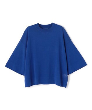 UNFILO L フロスティコットン クロップド プルオーバー ブルー