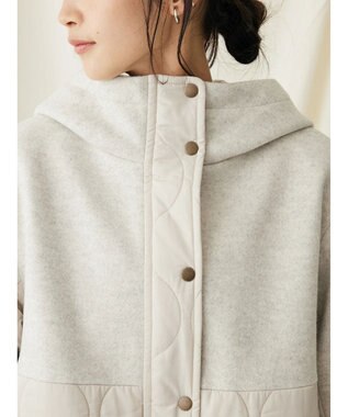 CRAFT STANDARD BOUTIQUE キルティング切替フードコート Beige