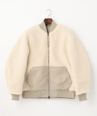 J.PRESS YORK STREET 【UNISEX】リバーシブルMA-1 ベージュ系