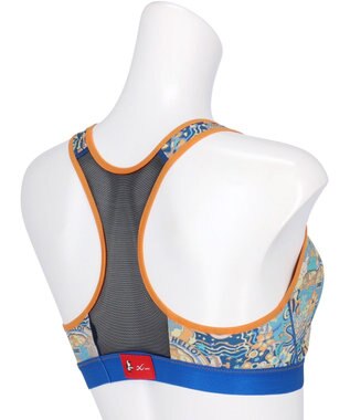 CW-X 【WOMEN】 CW-X 【CHUMS (チャムス)コラボ】 スポーツブラ スポーツゆれケアブラ 【スポーツ時のゆれからバストを守る】 ノンワイヤー トレーニング ジョギング レディース LNY120 /ワコール ブルー