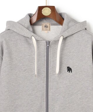 J.PRESS MEN 【WEB・一部店舗限定】バックブル ジップアップパーカー ライトグレー系