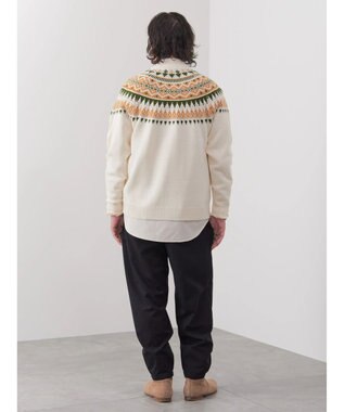 CRAFT STANDARD BOUTIQUE 【男女兼用】求心柄クルーネックニット Ivory