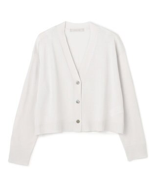 UNFILO L イージーカーディガン クロップド シルバーグレー