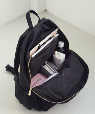 Maison de FLEUR 撥水加工ポケットリュック Black